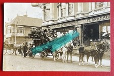 HASTINGS, DICK RUSSELL HORSE DRAWN STAGE COACH SUSSEX RP  PUBL WILLMETT Pu 1913