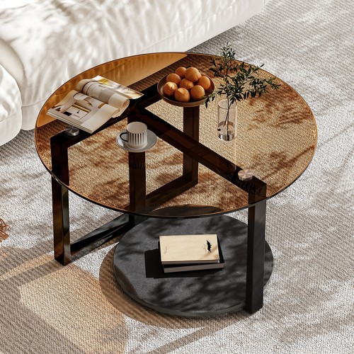 Double layer round tempered - double,