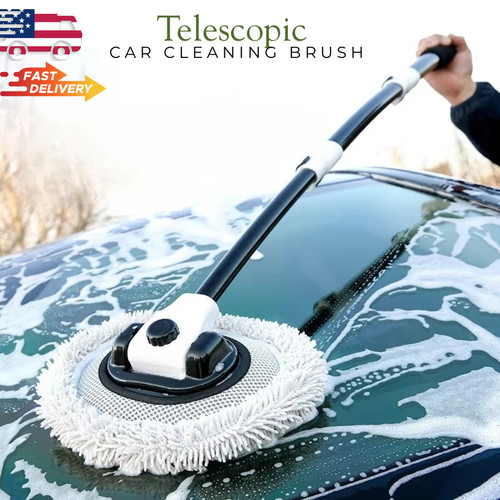 Telescopic car cleaning brush - car,