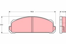 MOPROD MDP902 Front Brake Pad