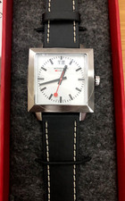 Mondaine Stainless Steel Swiss Made Quartz  Rectangle Watch A685.30336.11SBB