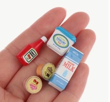 NEW - 1/12 SCALE DOLLS HOUSE MINIATURE TABLE KITCHEN ACCESSORIES SET 5 PCE(UK)