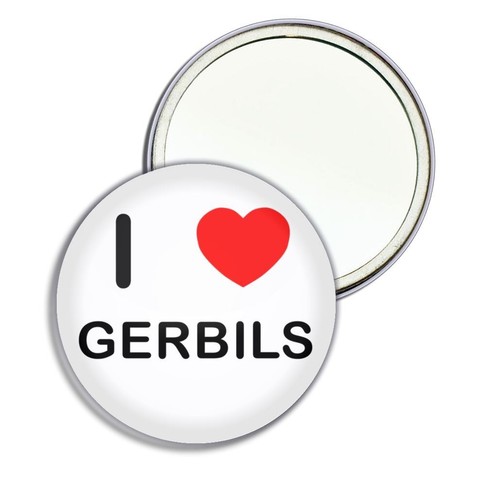 Gerbils love heart round - gerbils, i