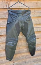 Dainese Alien Leather Motorcycle Pants Trousers  Black EU50 W32 short Leg Unused