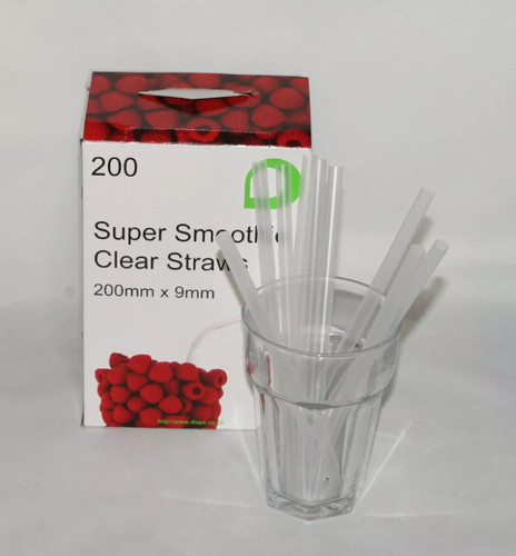 Clear 9mm wide - straight, jumbo