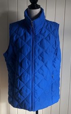 TIGI - Bright Blue Quilted Gilet Body Warmer - Size UK 18-20