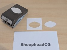 Rare Stampin' Up! Cloud Label Punch Craft Card - VGC - Same Day Dispatch!