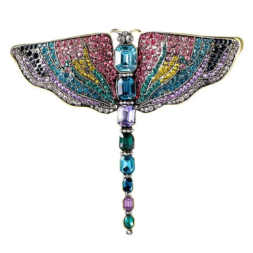 Dragonfly brooch art nouveau - brooch,