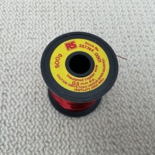 RS Insulated Copper Wire 0.5mm Diameter Stock No 357744.0001 SEE DESCRIPTION 