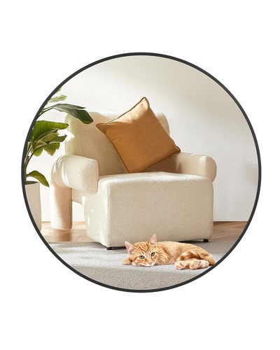 Large round wall mirror - round,