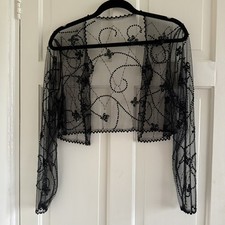 BNWOT Black Lace Scalloped