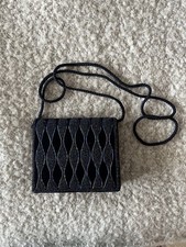 HOUSE OF FRASER Beaded SHOULDER BAG blue with purple tones