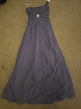 Bridesmaid Dress By Alexia Designs Plum. Size UK 8. Matching shoes size UK 7