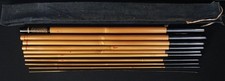 Tsuri-sao Japan fishing rod hand made bamboo 1950 rural hand craft