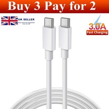 Type C- Type C Cable USB C Fast Charger Lead Long For iPhone 15 16 Plus Pro Max