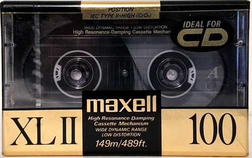 Maxell 100 minutes - maxell, xl