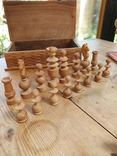 Antique/Vintage French Regency Chess Set and Box and EGR Cordingly Book