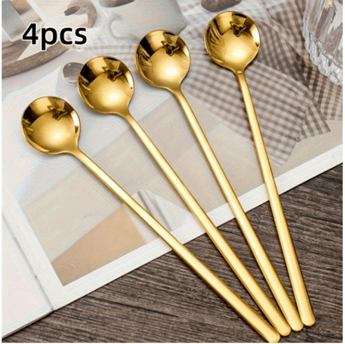 4pcs long handle coffee - 4pcs,