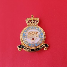 74 Squadron Royal Air Force Pin Badge RAF R.E.V.GOMM FREDERICK ST B'HAM
