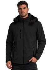 Mens Hooded Soft Shell Fleece