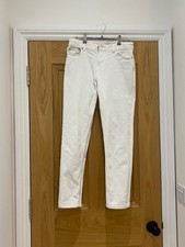 Joules white Girlfriend jeans