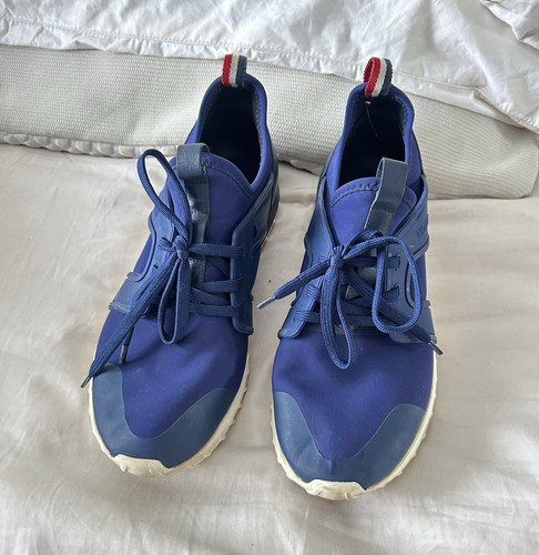 Moncler men blue low top - men's,