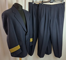 Weil Pilot Uniform Wool Blend Suit Smart Casual Fancy Dress Blue 44R A3572