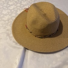 Cowboy Straw Hat Ladies Fedora Sun Cap 100% Natural Summer Panama  Hats
