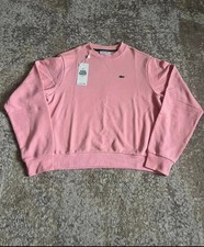 Women's Lacoste Pink Sweatshirt Size S/8 New With Tags