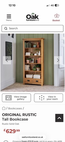 Solid oak bookshelf - , (oak