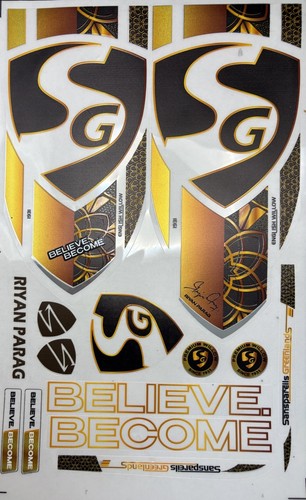 Cricket bat sticker 3d - sg,