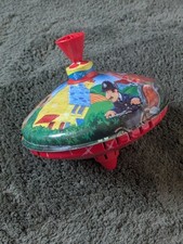 Vintage Woodland Animations 1997 Spinning Top Postman Pat Tin Metal Memories