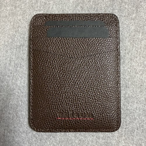 Kiton brown leather card - leather,