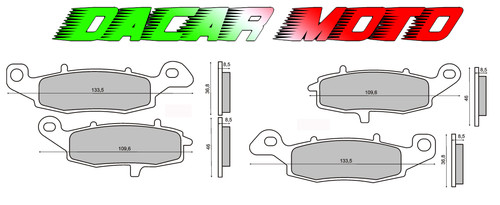 Front brake pads right - front, left