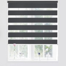 Day and Night Zebra Roller Blinds Dual Layer Fabric Zebra Window Blinds 50x150cm
