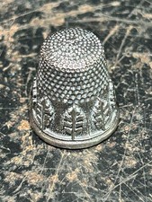 Vintage metal thimble - metal,
