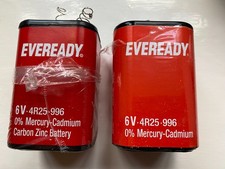 6V Lantern Batteries x 2  4R25 996 - USED but limited use - No longer required!