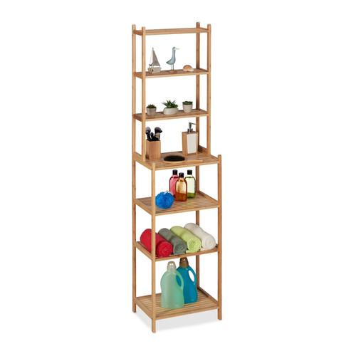 Bathroom shelf bamboo