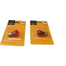 2x Halfords 780 PR21/5W Red Stop/Tail Car Bulb 12V BAY15d (2x)