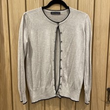 Women’s Marks & Spencer Neutral Cardigan 12 Black Trim