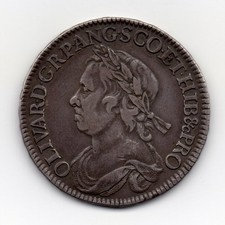 1658 Half Crown, Oliver
