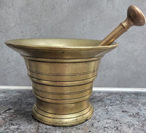 Antique bronze flared rim bell - antique,