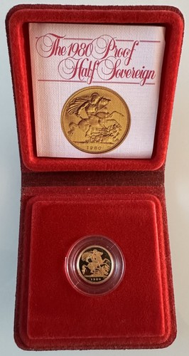 1980 gold proof - proof, (half)
