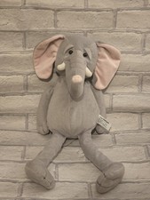 Retired Russ Berrie Standard Sitting Elephant Plush Toy