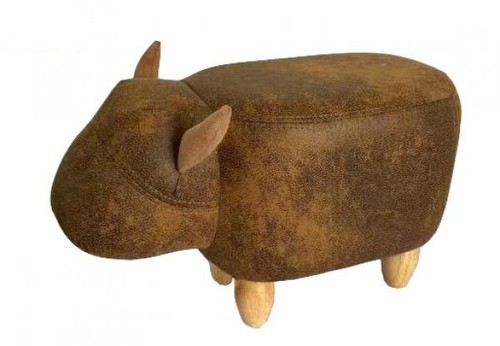 Animal design footstool - animal, cow