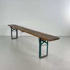 OLD RUSTIC VINTAGE WOODEN BEER BIERGARTEN GARDEN BENCH