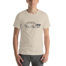 1967 Ford Mustang Shelby GT500 Front Side Heather Dust Unisex T-Shirt