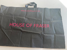 HOUSE OF FRASER Large Black PLASTIC CARRIER BAG