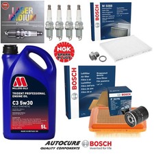 FOR SUZUKI JIMNY 1.3 JLX PLUS MK1 PETROL BOSCH FILTER SERVICE KIT & NGK PLUGS