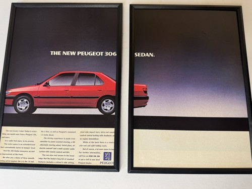 Framed original 1995 peugeot - 1995,